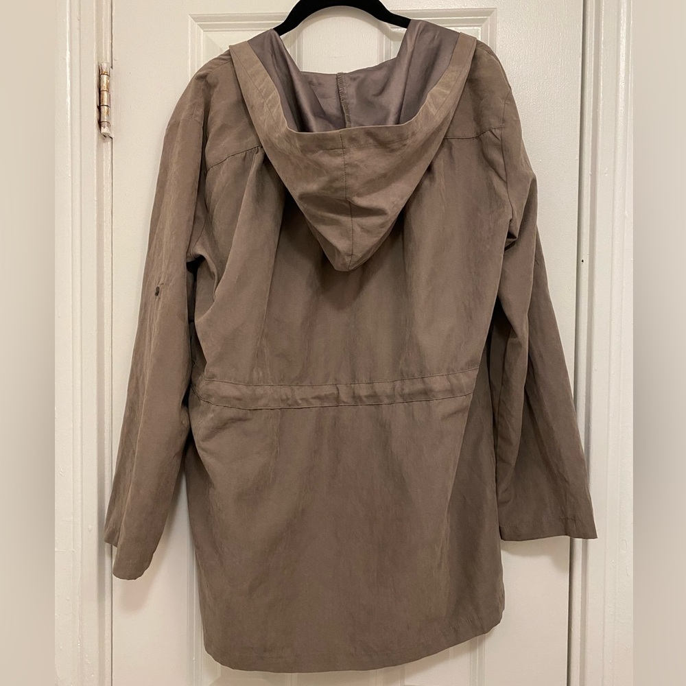 Lovposh Faux Suede Grey Tie Jacket - Picture 2 of 5